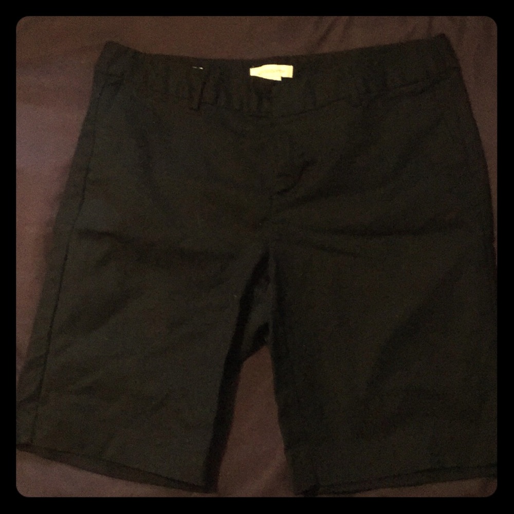 Black Bermuda shorts